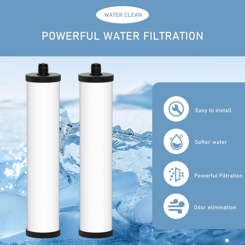 FRX02 W9223021 UltraCarb Ceramic Water Filter Candle, Compatible with Franke