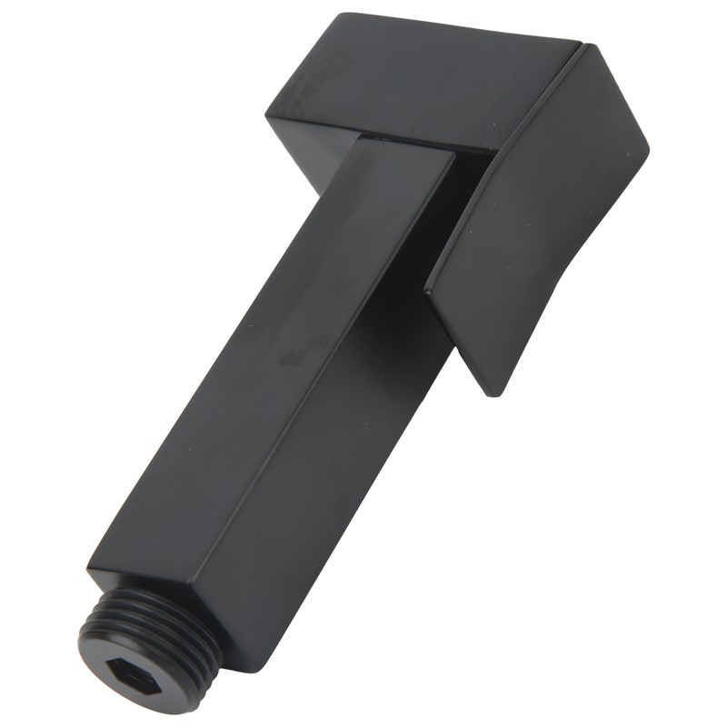 Sink Sprayer Stainless Steel Squared Electroplated Black Large Flow Bidet