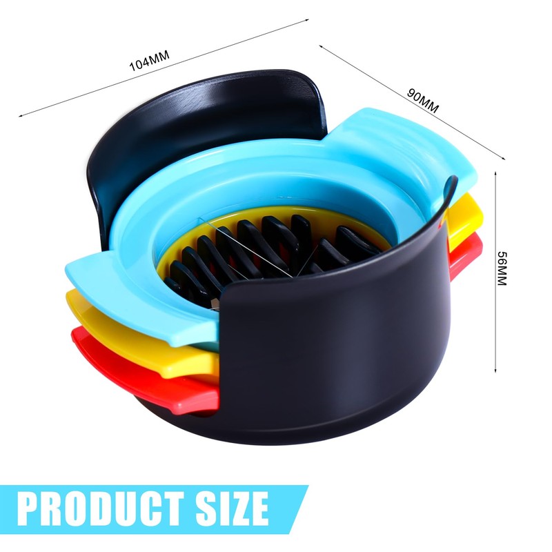 3 in 1Egg Slicer for Boiled Eggs Egg Cutter Egg