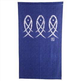 Cortina de Estilo japonés Yosoo con Estampado de Dibujos Animados de Peces, para Puerta de Entrada, habitación, Cocina, 150 x 85 cm/59,06 x 33,46 Pulgadas