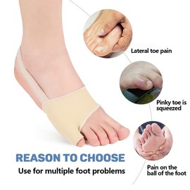 2 Pairs of Hallux Valgus Correction, Hallux Valgus Splint, Bunion Correction, Hallux Valgus Socks, Relief of the Bunion Non-Slip Heel Strap, Hallux Valgus Bandage, Washable, Unisex