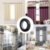 WCIC 32PCS Curtain Grommets Rings 1-9/16"(40mm) Plastic Eyelet Rings Clips