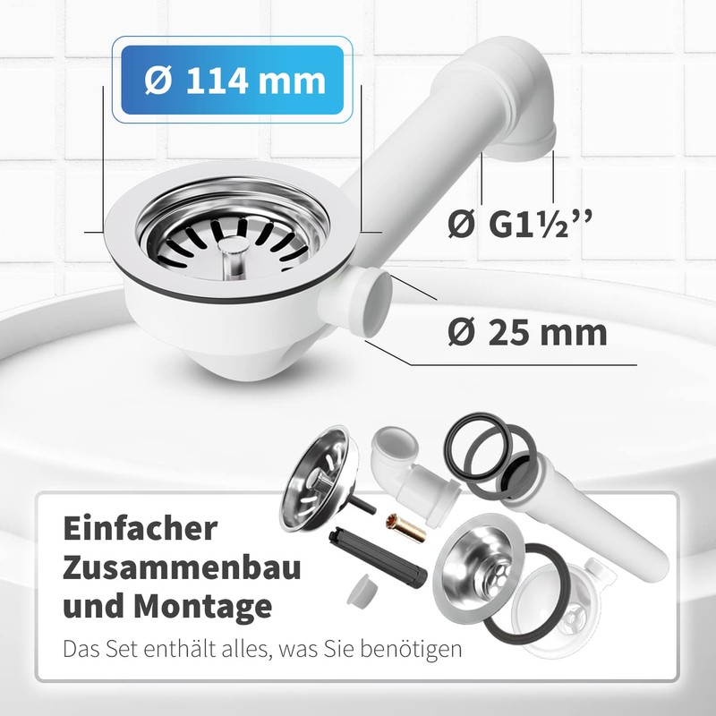 AQUADE Strainer Basket Valve 114 mm with Space Creator and