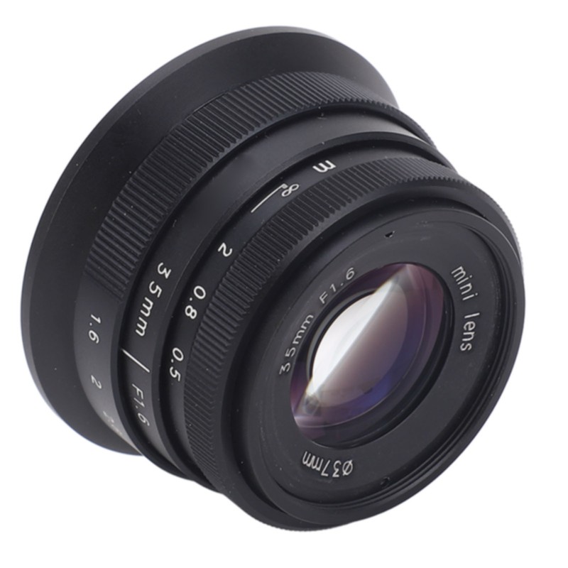 35mm F1.6 Large Aperture Manual Focus Fixed Prime Lens Wide