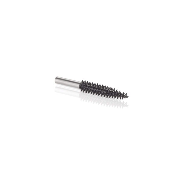 Kutzall Extreme Taper Rotary Burr, 1⁄4" Shaft, Very Coarse - Woodworking Attachment for Bosch, DeWalt, Milwaukee, Makita. Abrasive Tungsten Carbide, 1⁄4" (6.3mm) Dia. X 1-1⁄2" (38.1mm) Length, TX-14C