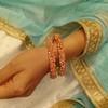 Efulgenz Beaded Bracelet Bangle Set Indian Wedding Party Bridal Bangle