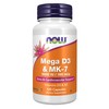 NOW Supplements, Mega D-3 & MK-7, 5000 IU / 180