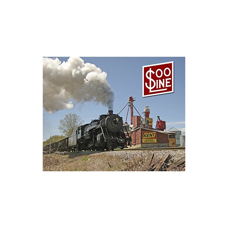 Soo Line Railroad "1003 and the Grain Elevator" 8" x