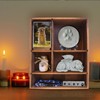Sofunii Pet Memorial Shadow Box with Shelves for Dogs or