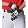 UA Clean Up Batting Gloves 6001310 (002), Black, White, Black,