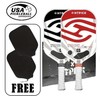 [14mm]T700 Carbon Fiber pickleball paddle Super Gritty Rock Surface, Wind-Tunnel