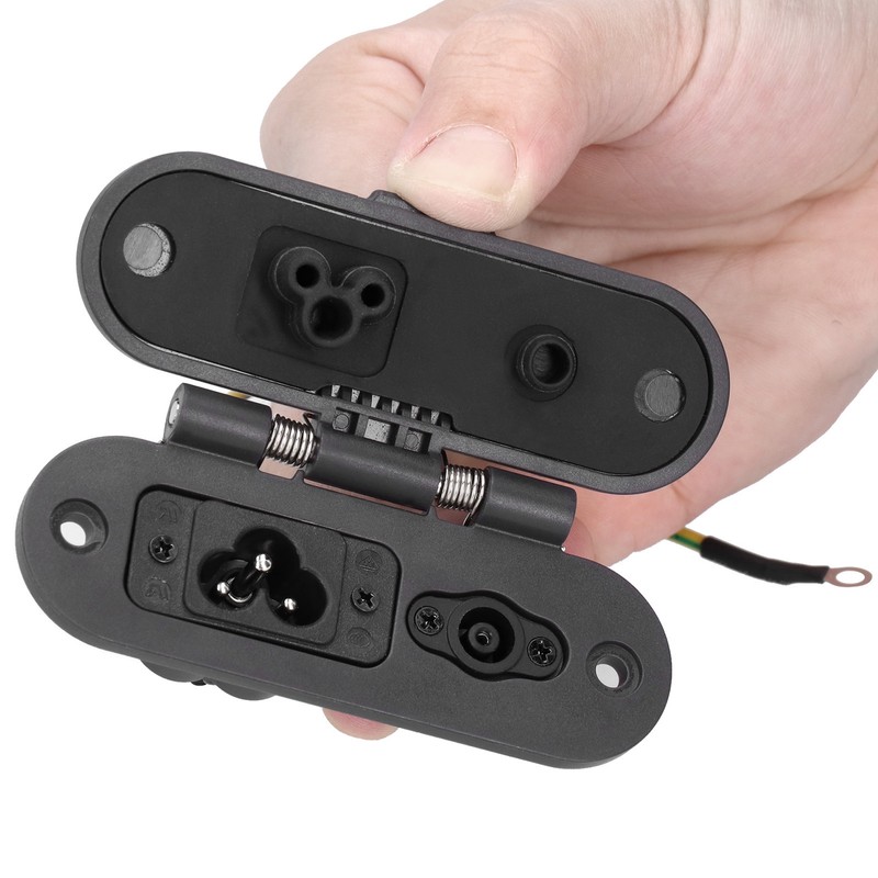 Electric Scooter Charging Port Assembly Dustproof Plug Replacement Part for
