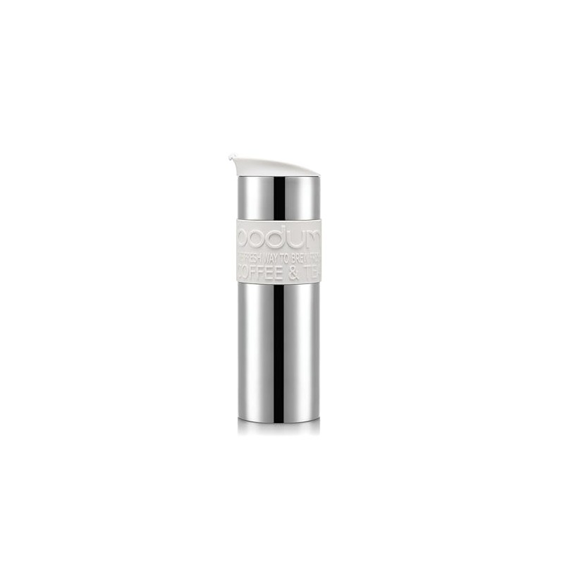 Bodum 15oz Double Wall Insulated Travel Mug with Lid, Stainless