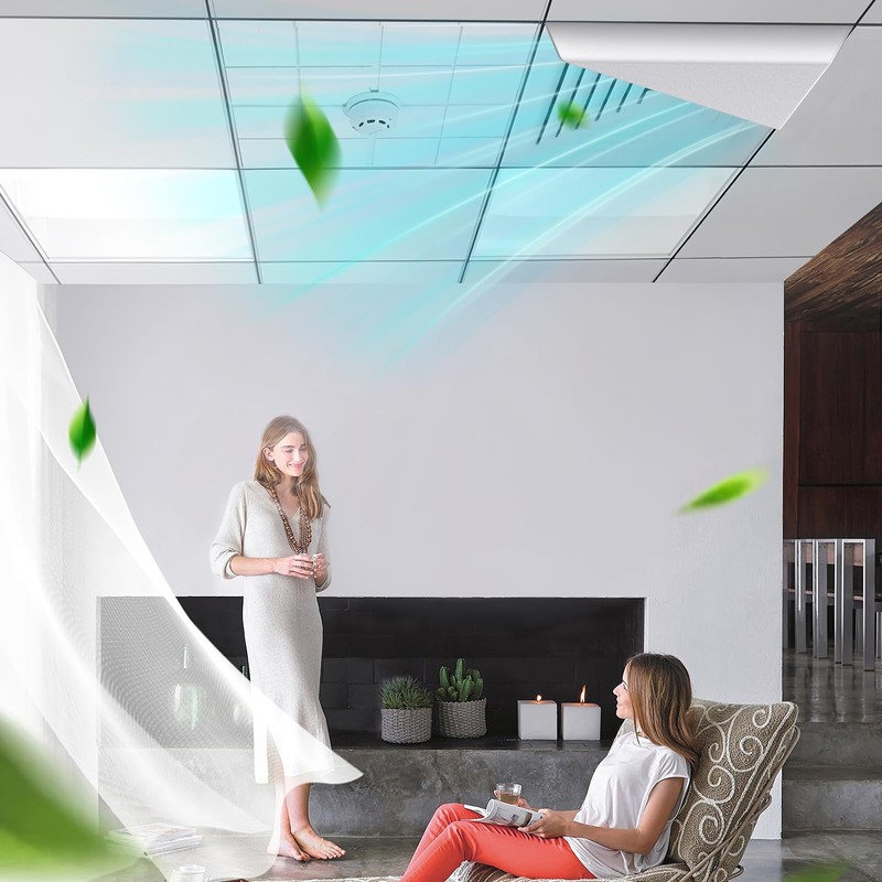 2 Pack Air Diverter (Triangle) for 2'x2' Ceiling Air Diffuser,