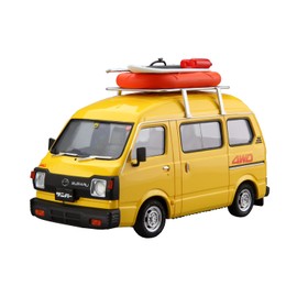 Aoshima Bunka Kyozai 1/24 The Model Car Series No. 55 Subaru K88 Samber High Roof 4WD 1980 Plastic Model Molded Color