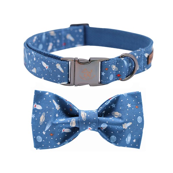 ELEGANT LITTLE TAIL Dog Collar, Durable Dog Collar with Bow