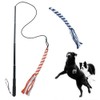 ASOCEA Flirt Pole for Dogs,Pet Extendable Teaser Wand Puppy Flirt