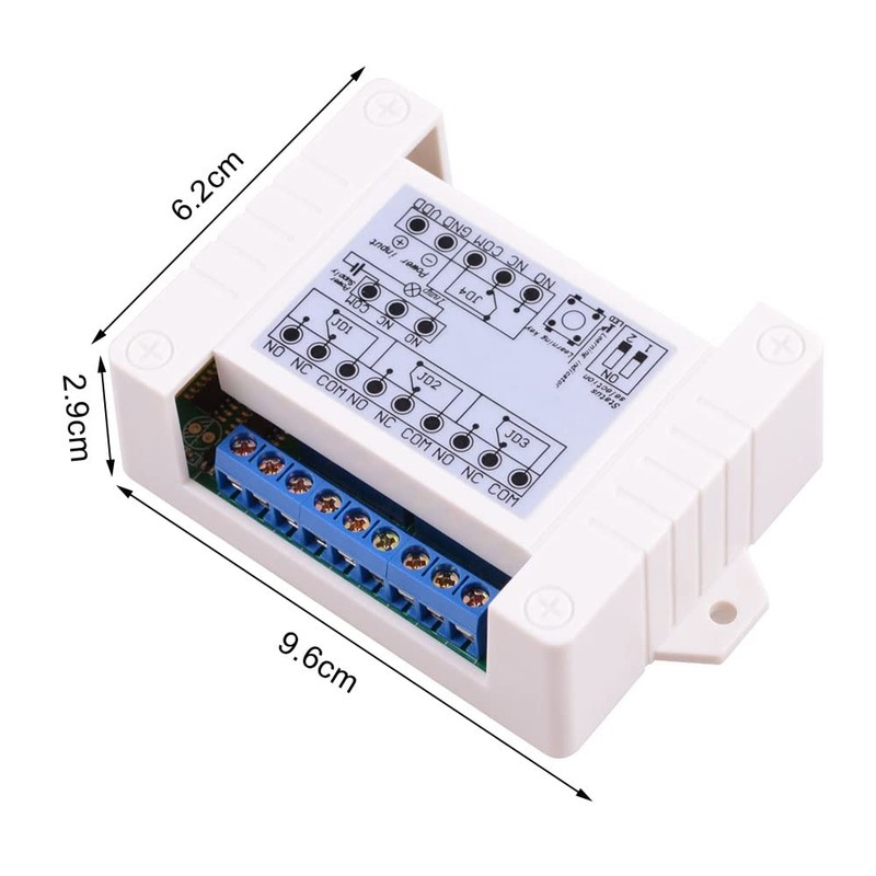 DC 12V 24V 30V Wireless Remote Control Switch 10A 4CH
