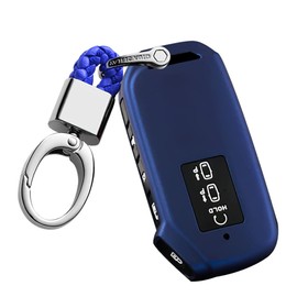 ontto 7-button Smart Remote Key Fob Cover ABS Car Key Holder Case Fit for Kia EV6 K8 V6 Sorento MQ4 Sportage Niro 2020-up, Matte Blue