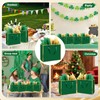 Epoesch 3 Pack Green Medium Gift Bags with Handles and