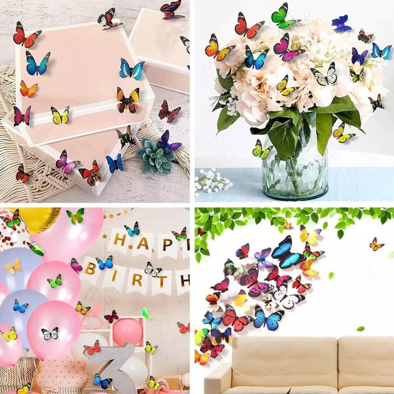 generic 108 Piezas Mariposas Decorativas Pegatina Pared