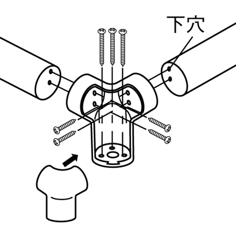 Pine Six Handrail Materials Bauhaus Select 35 Corner Bracket BD – G, Gold