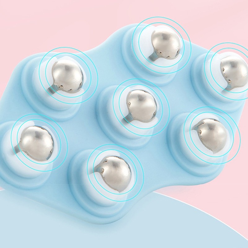 Lymphatic circulation massage trapezius sole thigh massage ball cellulite acupressure