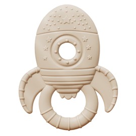 YOOTADO Baby Teething Toys for Babies 0-6 Months, Baby Teethers for Babies 3-6 6-12 Months Silicone Baby Chew Toys Gifts for Must Haves, BPA Free Rocket