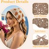 6Pcs Crochet Head Scarf, Boho Knit Hair Bandana for Women
