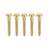 sourcing map Wood Screws M3 x 25mm Slotted Round Head