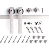 EaseLife 9 FT Brushed Nickel Sliding Barn Door Hardware Track