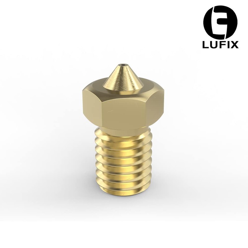 Lufix V6 Nozzle Brass 0.2 to 1.0 mm for 1.75