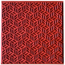 Cernit CE95029 Texture Plate, Red, One Size