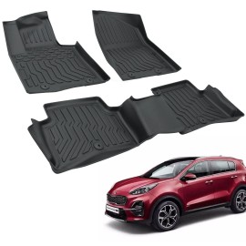 flysak-autoparts 3D Alfombrillas de coche para Kia Sportage 2017 2018 2019 2020 2021 2022