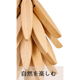 Eedoeccs Trivet Wood Coaster Japanese Style Storage Holder Pack of 3