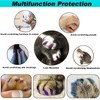 VICTHY 160pcs(16 Colors) Cat Nail Caps Cat Claw Caps Cat