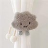 HIRHOEH 2 Pack Cartoon Cloud Curtain Tiebacks for Kids Room