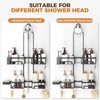 REINHARDT Shower Caddy Hanging for Handheld Showerheads Adjustable Split Shower
