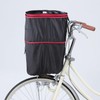 Kawasumi Seisakusyo KW-245BK 2-Tier Front Bike Basket Cover, Double-Sided Zipper,