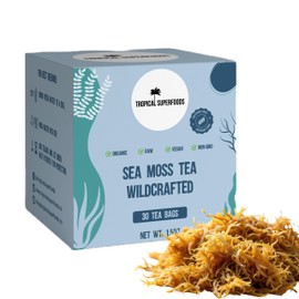 Sea Moss Tea, Pure Wildcrafted Organic Sea Moss Tea 92 Minerals - 30 Sea Moss Tea Bags