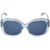 Coach HC8363U CH564 Sunglasses, TRANSPARENT BLUE FRAME / BLUE SOLID