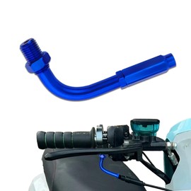 Lyxheth 90 Degree Throttle Cable Adjuster, Aluminum Alloy Motorcycle Throttle Regulator, Universal Accelerator Adjuster Accessories Fit for Most Motorcycles Dirt Bikes (Blue)