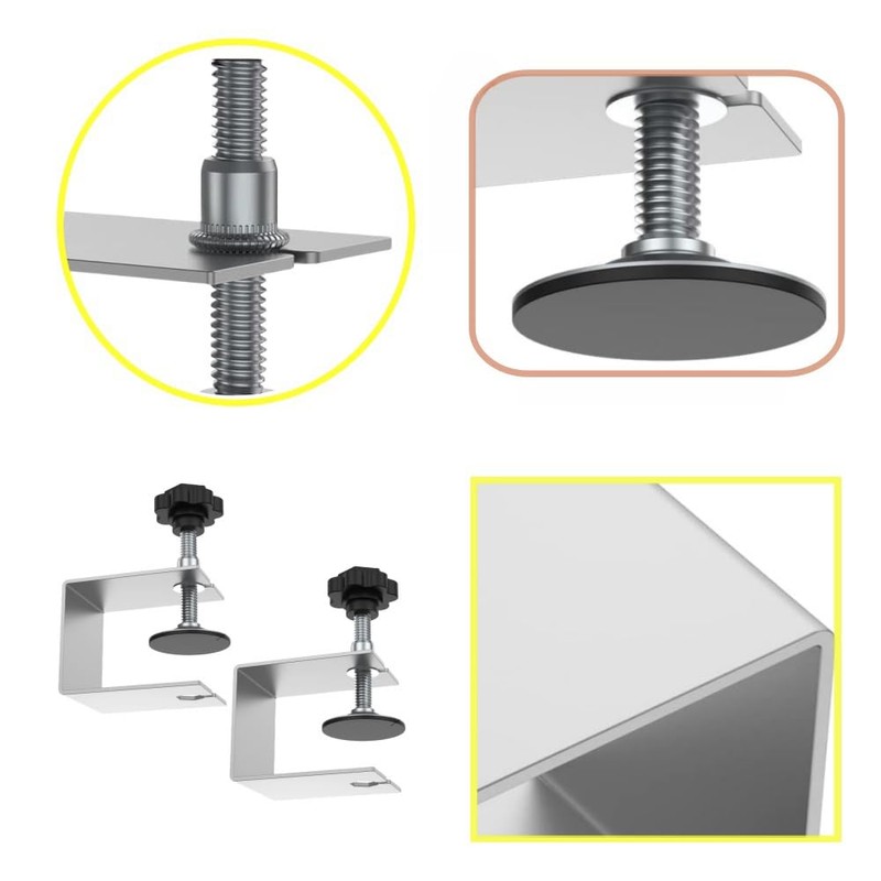 GYWHOOFT Drawer Front Installation Clamps,2 PCS Stainless Steel Drawer Fixing