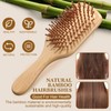 Meanplan 40 Pcs Bamboo Hair Brush Set for Women Hair