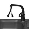 Black Tap Aerator Flexible Nozzle 2 Mode Sprayer Kitchen Faucet