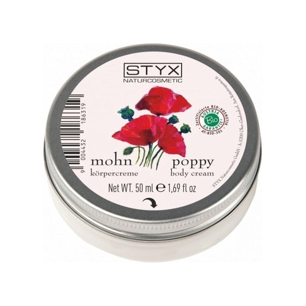 STYX Organic Poppy Body Cream, 50 ml