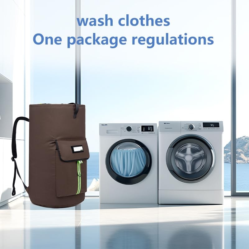 SUOVOCK Extra-Large Heavy Duty Laundry Bag Backpack - Drawstring Closure