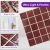 Thicker Dark Red Peel and Stick Backsplash Tiles-10 pcs of