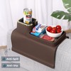 HMASYO Couch Cup Holder Tray - Silicone Sofa Armrest Table
