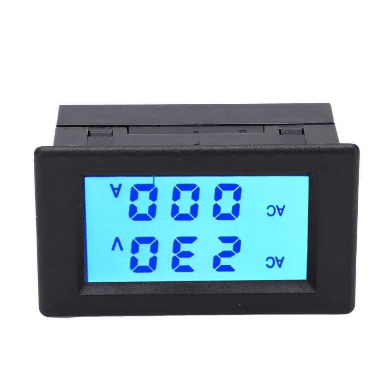 QH4835A LCD Dual Display Current Voltage Meter Electrical Digital Ammeter